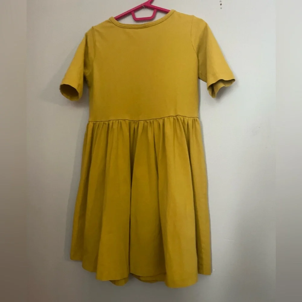 Hanna Andersson mustard yellow‎ dress. Size 120 6/7